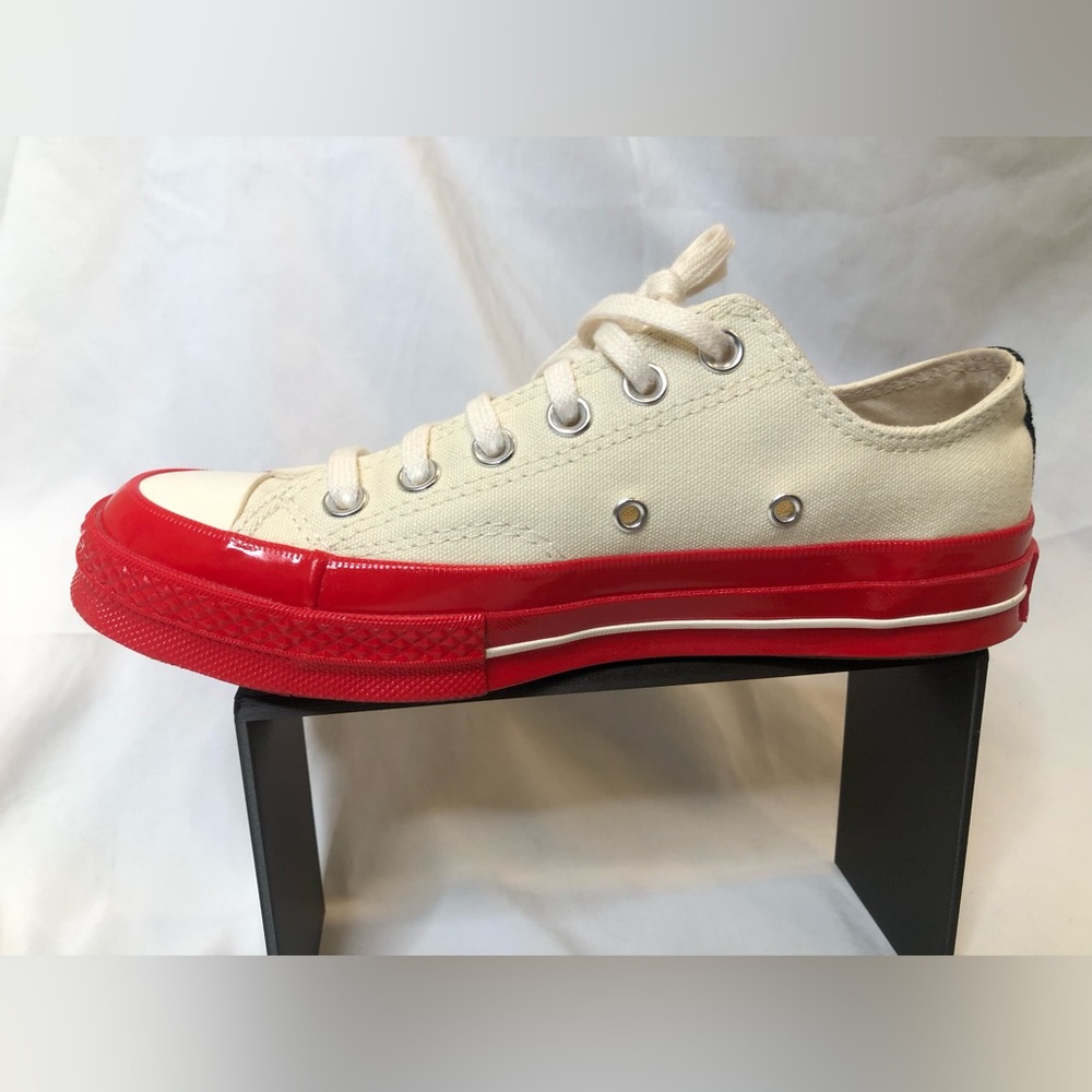 Women’s Converse x Comme De Garçons CTAS Low Top Sneaker - Size 5.5 - No Box - Picture 12 of 12